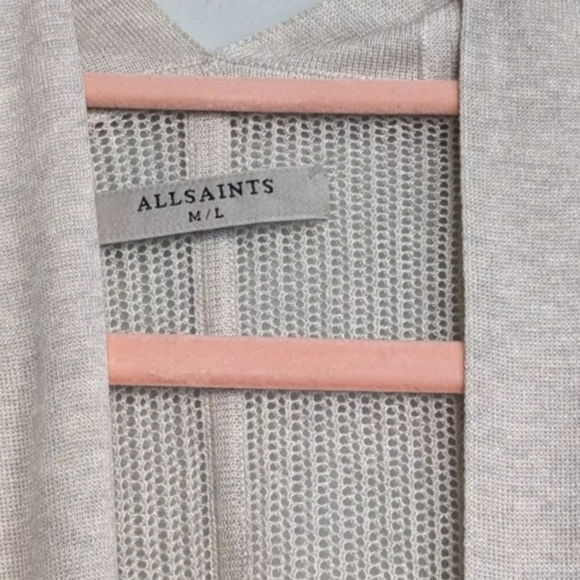 Allsaints Bishi Draped Asymmetrical Cardigan - Picture 3 of 6